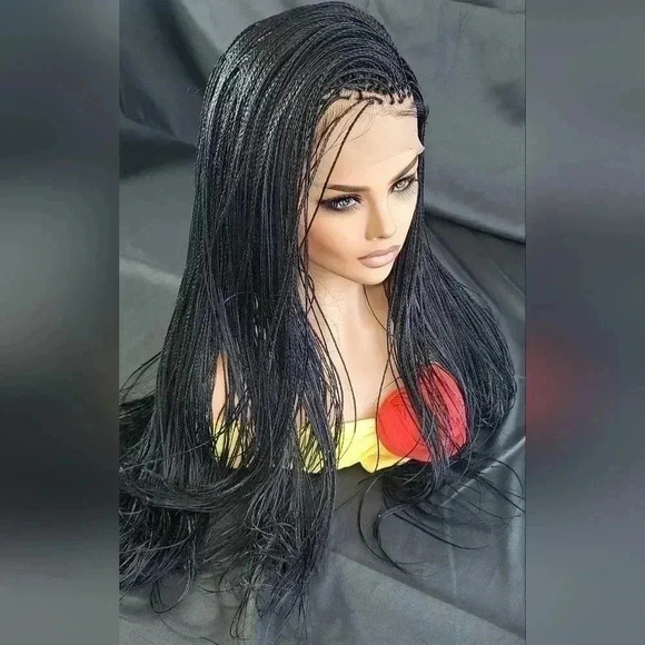 100% Handmade Micro Millions Braided wigs black wig,  NWT,  yassine - Picture 13 of 17